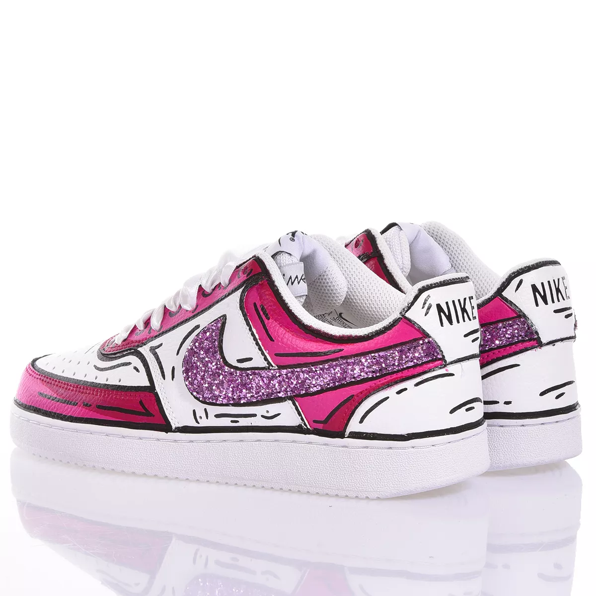 Nike Comics Cherry  Pintado, Glitter