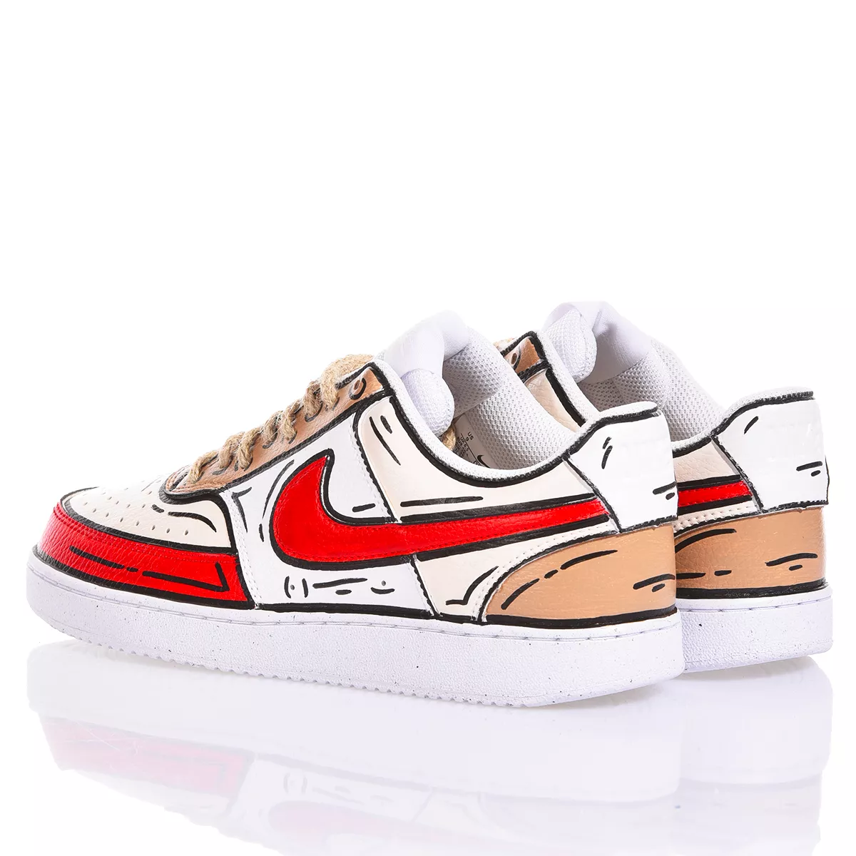 Nike Comics Red Caramel  Painted