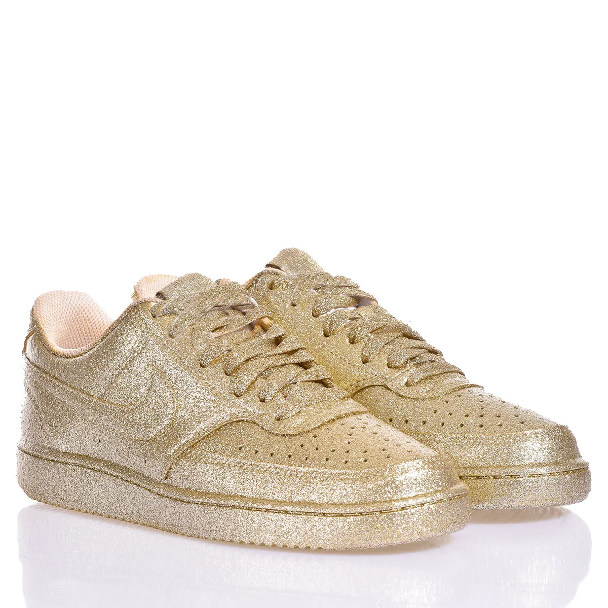 Nike Full Gold Court Vision Glitter