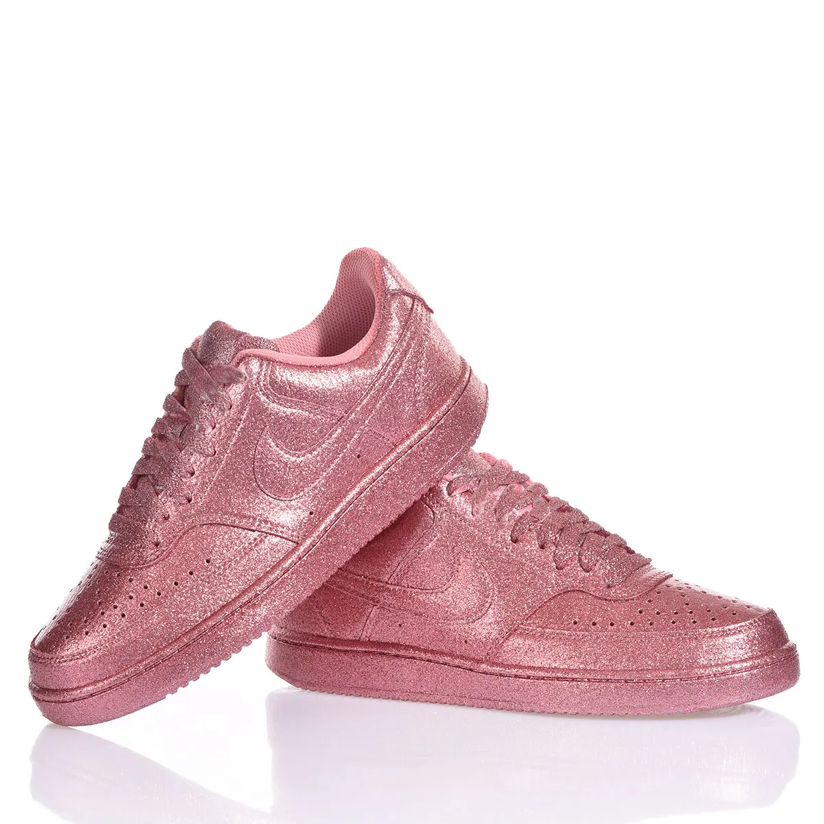 Nike Full Pink Court Vision Glitter