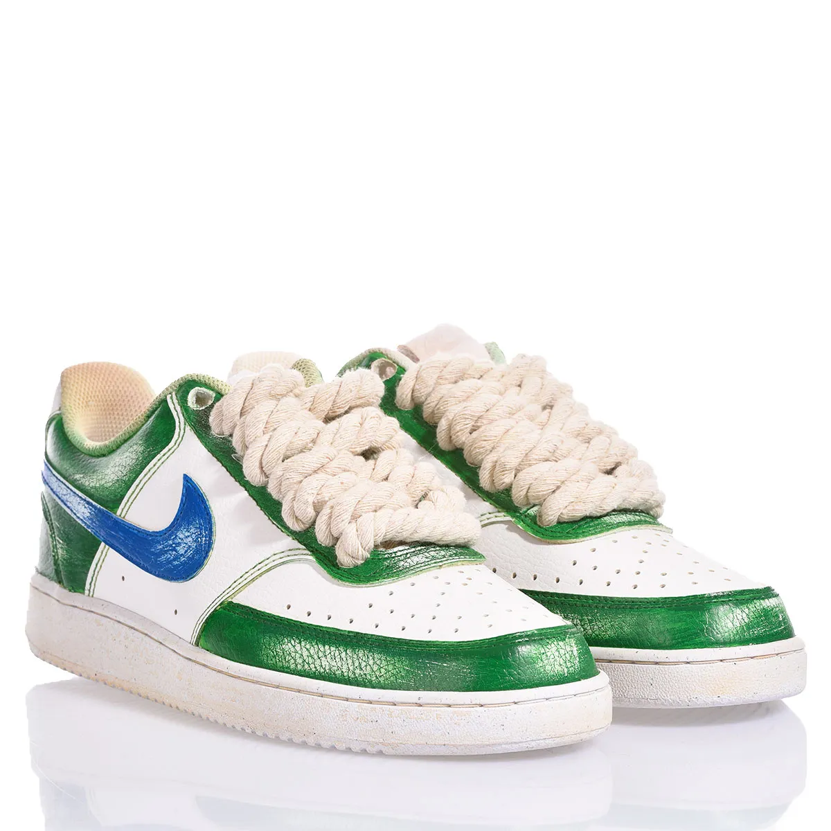 Nike Green Vintage Court Vision Painted, Special