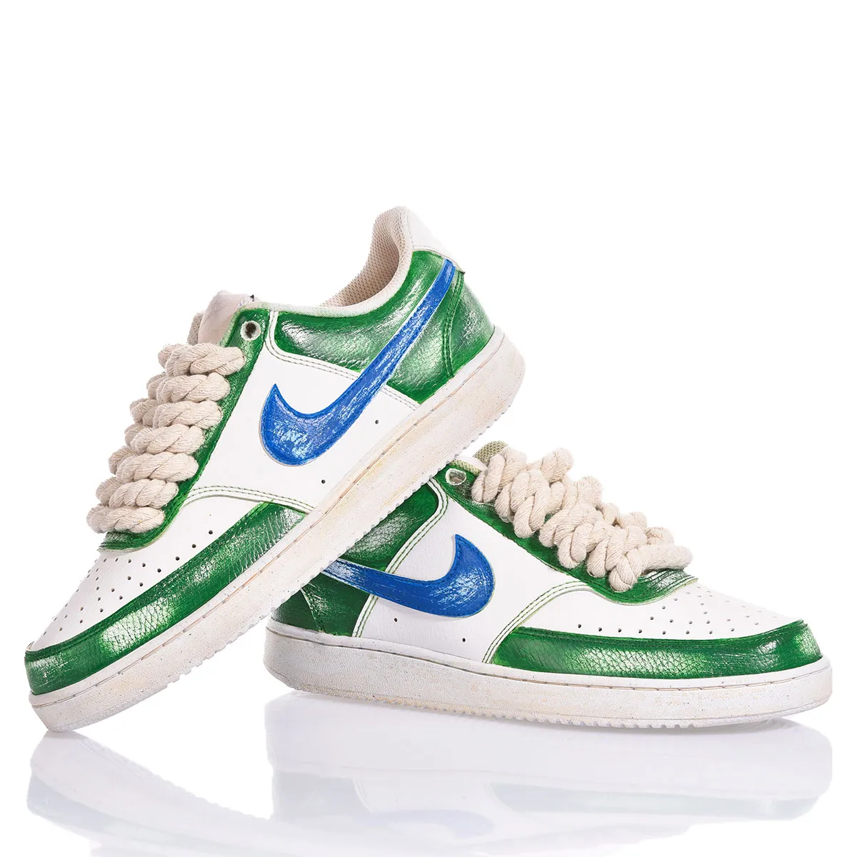 Nike Green Vintage Court Vision Painted, Special