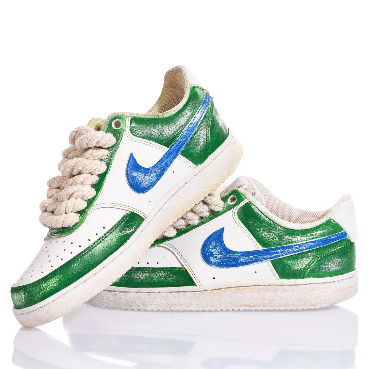 Nike Green Vintage Court Vision Painted, Special