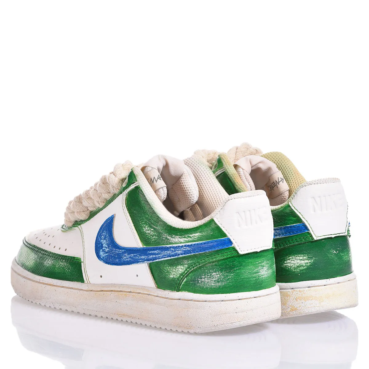 Nike Green Vintage Court Vision Painted, Special