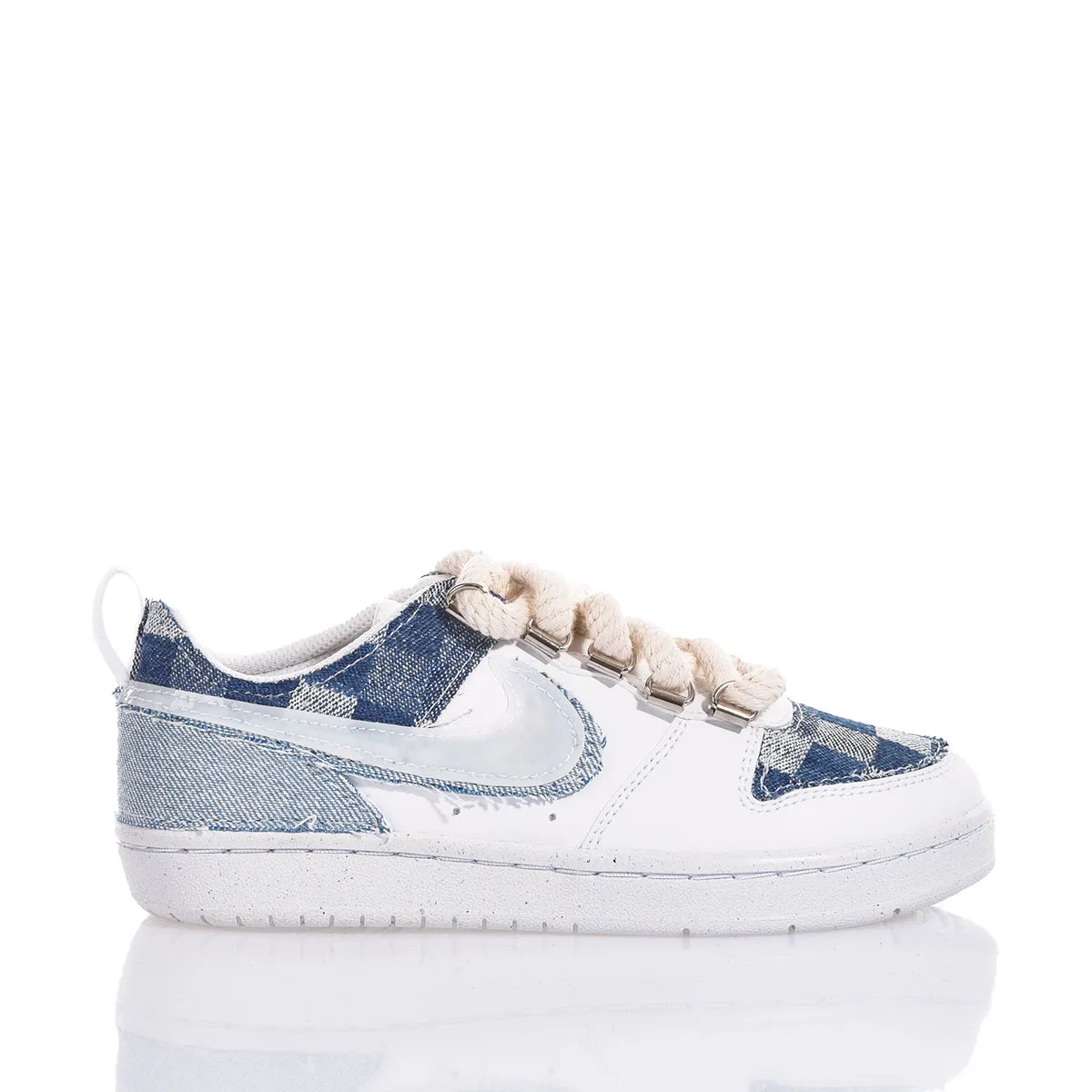 Nike Junior Denim Check Court Vision 