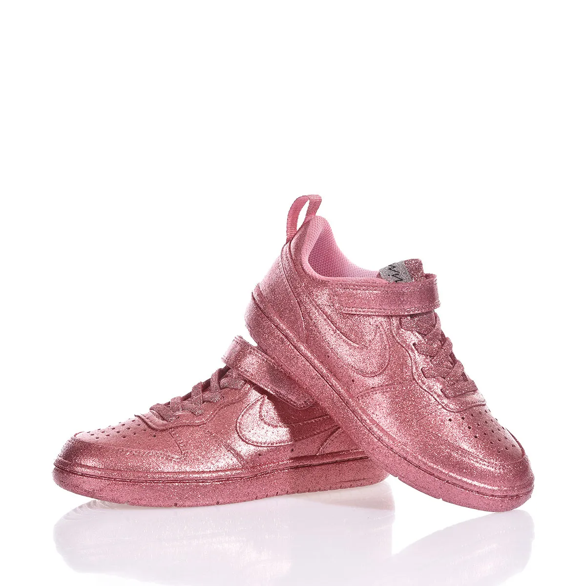 Nike Junior Full Pink Court Vision Glitter