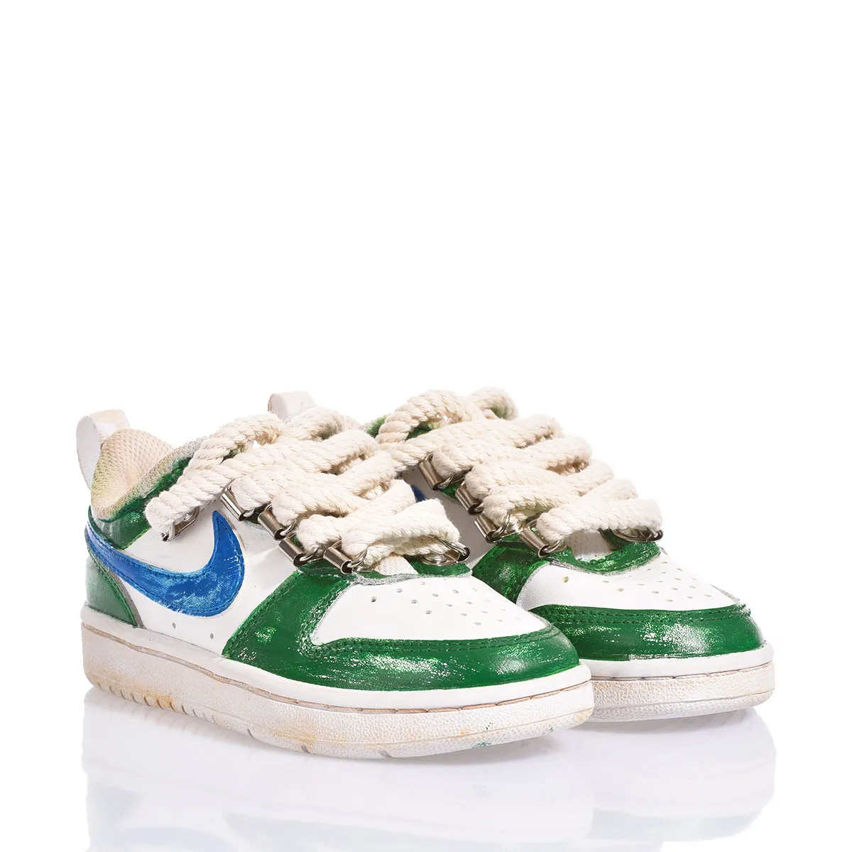 Nike Junior Green Vintage Court Vision Gemalt, Special