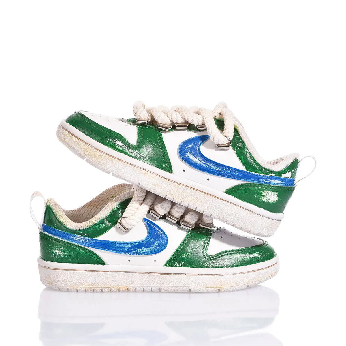 Nike Junior Green Vintage Court Vision Painted, Special