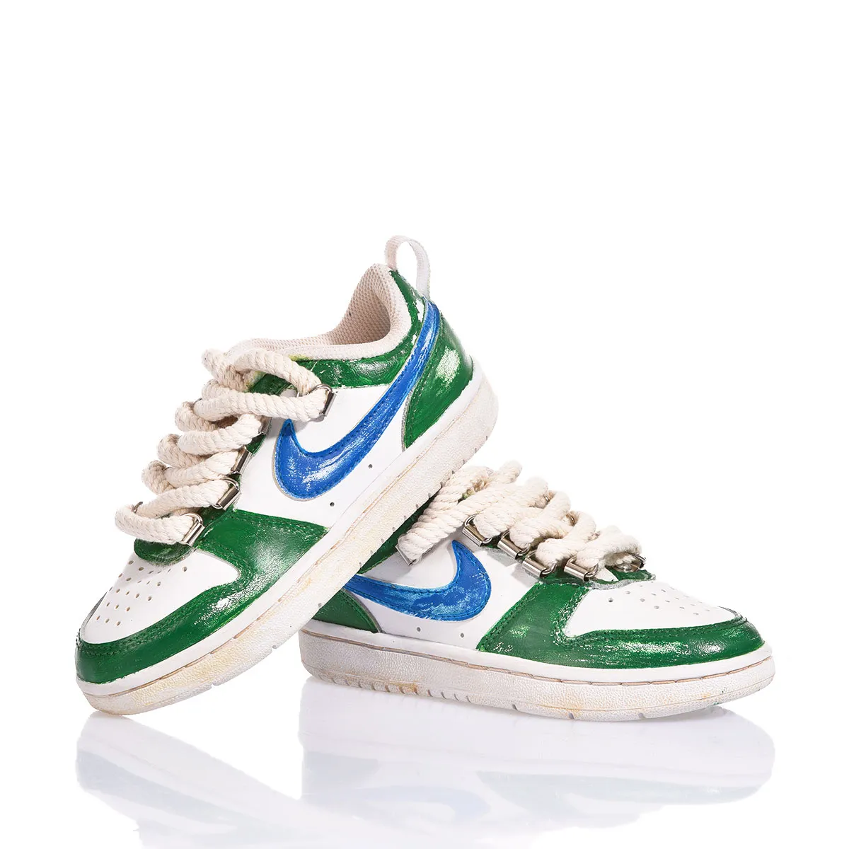 Nike Junior Green Vintage Court Vision Painted, Special