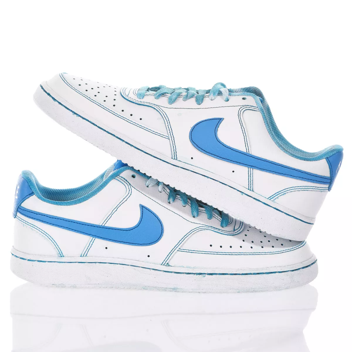 Nike, Shoes, Nike Custom Air Force Blue Stich M