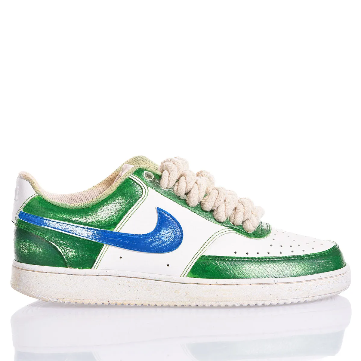 Nike Green Vintage Court Vision Painted, Special